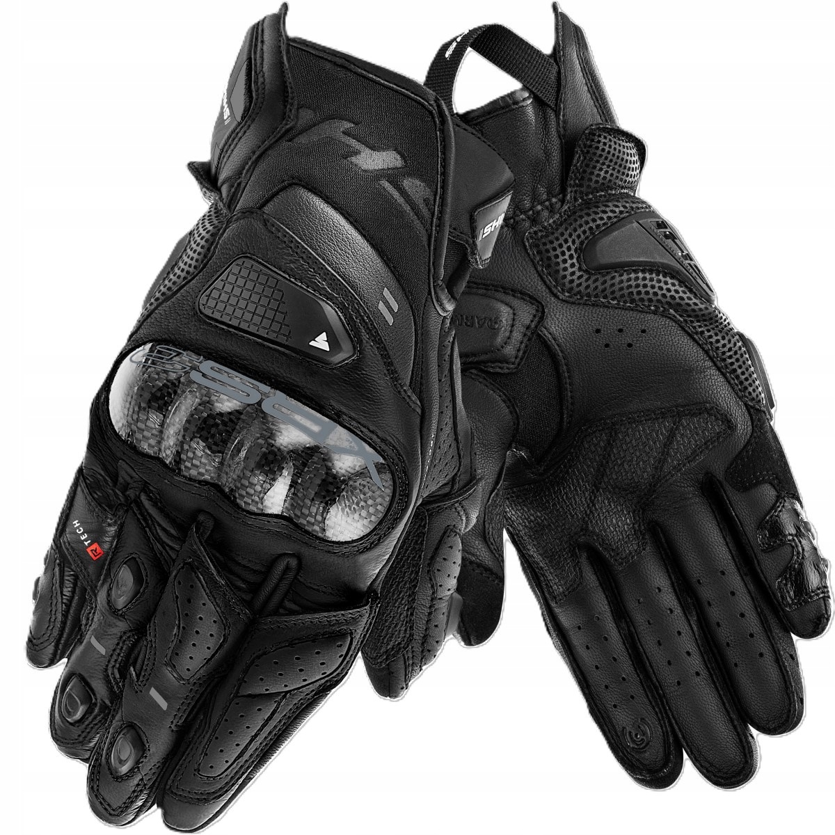 Motocyklové rukavice Shima XRS-3 Black veľ.L