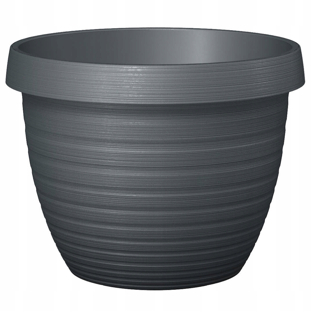 

Doniczka ogrodowa ciemnoszara antracytowa śr. 24