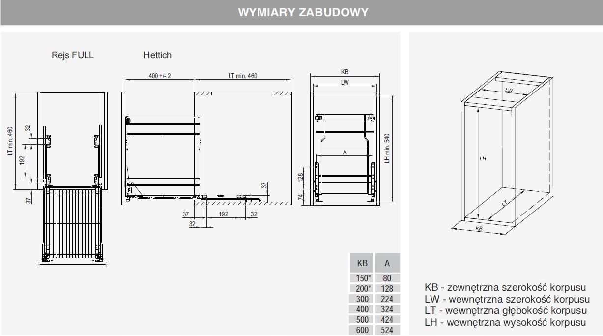 CARGO VARIANT MULTI 400/2 SZARE REJS Producent Rejs