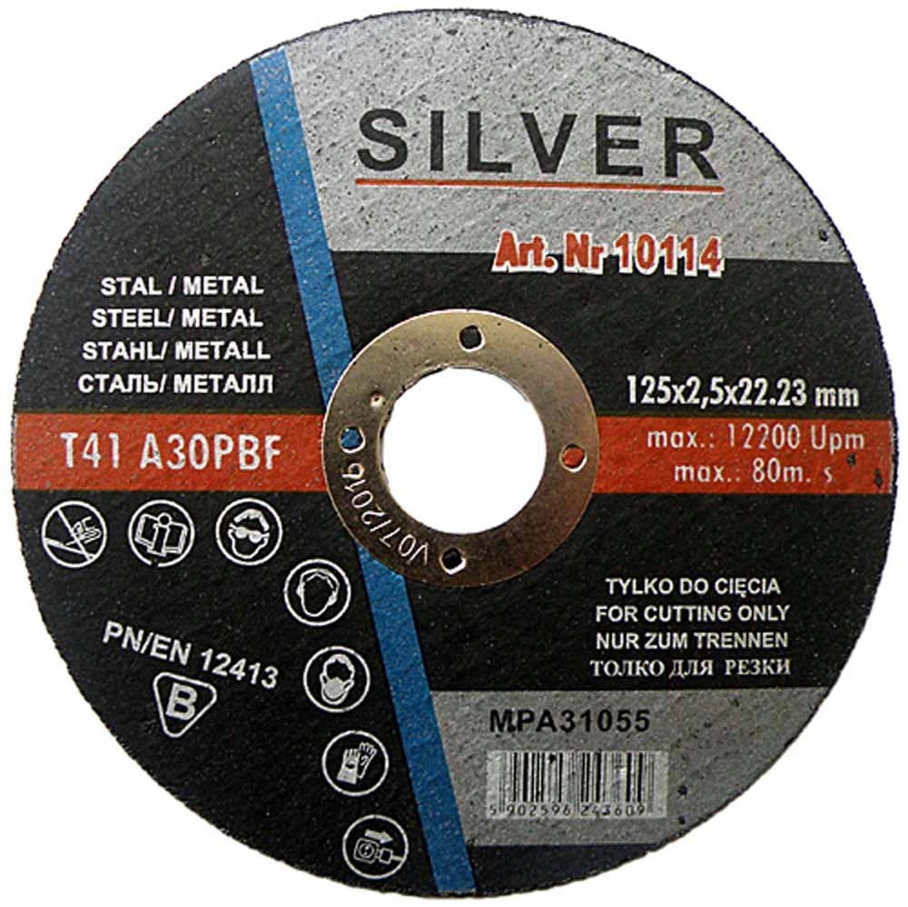 

Tarcza ścierna 125x2,5mm do cięcia metalu stali