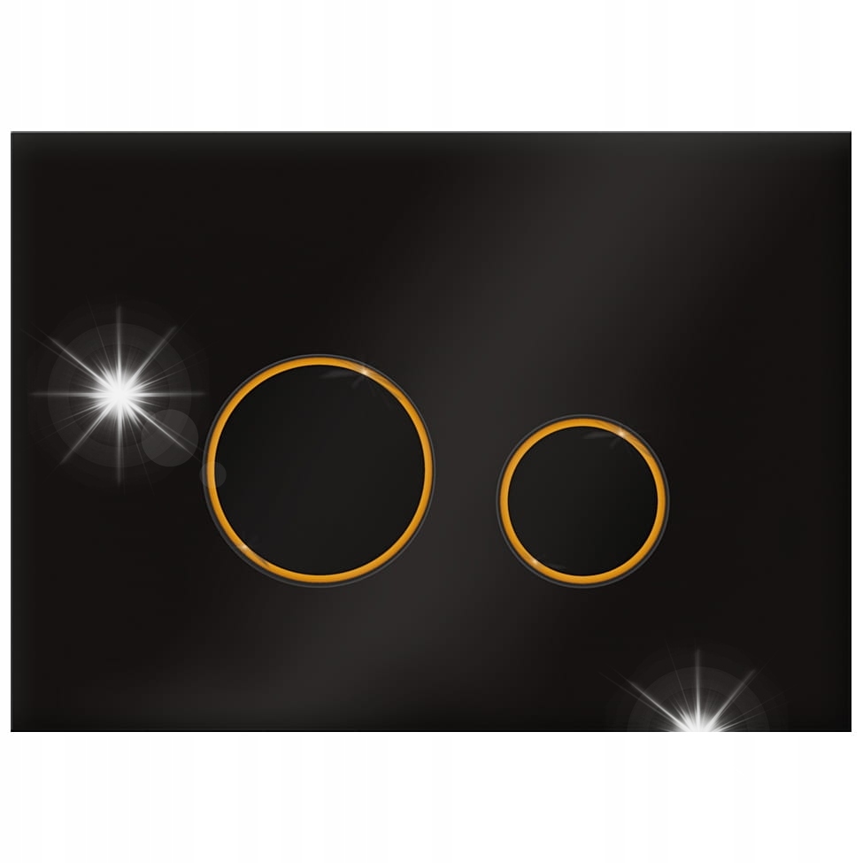 PRZYCISK DO SPŁUCZKI WC Cersanit SZKŁO CZARNY Slim PRZYCISK SPŁUKUJĄCY WC