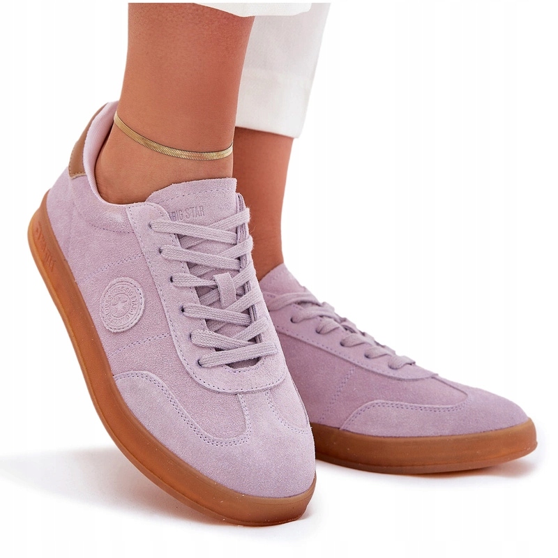 Dámské Semišové Tenisky Big Star RR274850 Hi-poly Systém Fialové 39