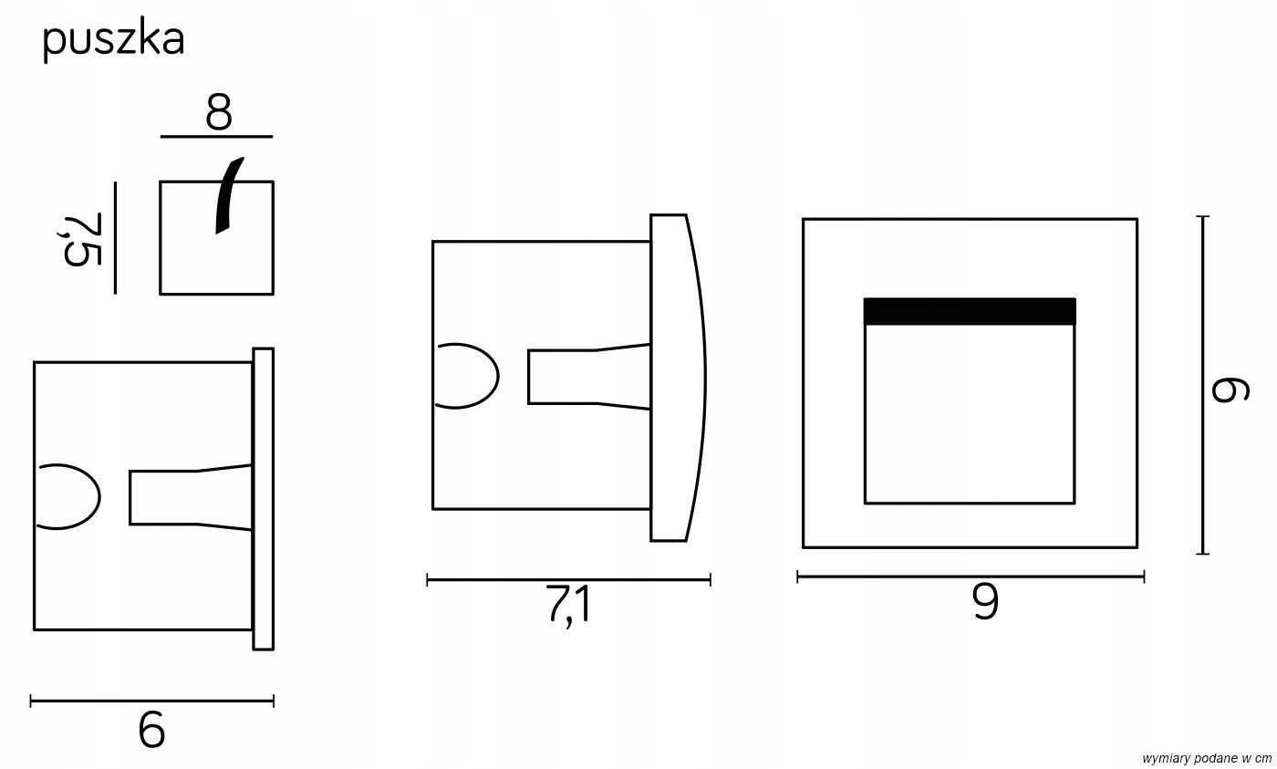 Oprawa elewacyjna wpuszczana Mur-Led M2029 Suma Kod producenta M2029