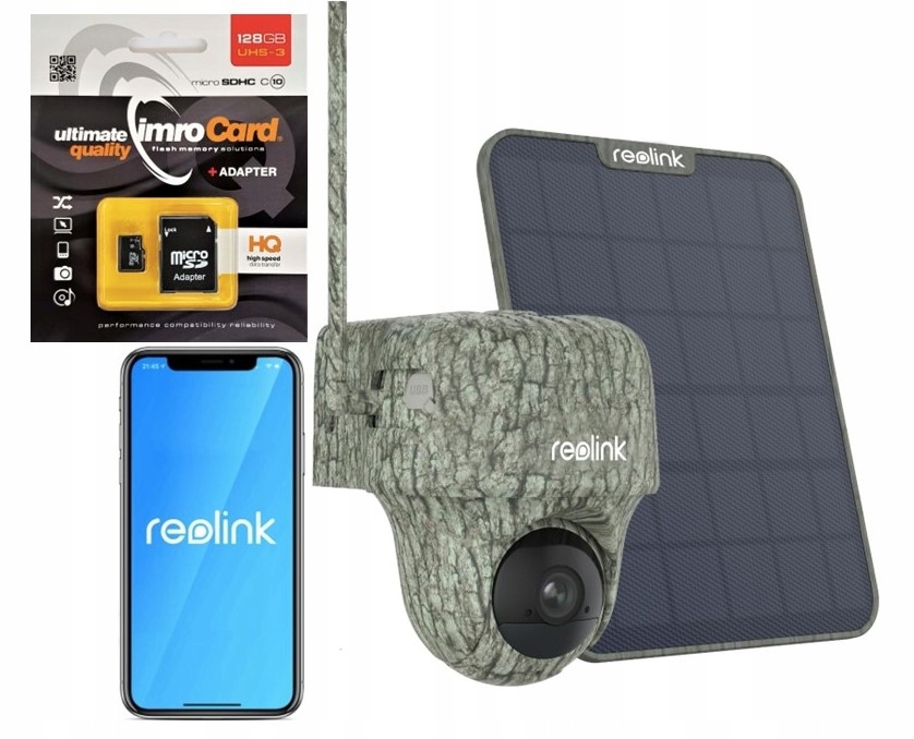 Kamera Reolink Go Ranger Pt Panel 8MP 4K Gsm Lte 355° Karta 128GB