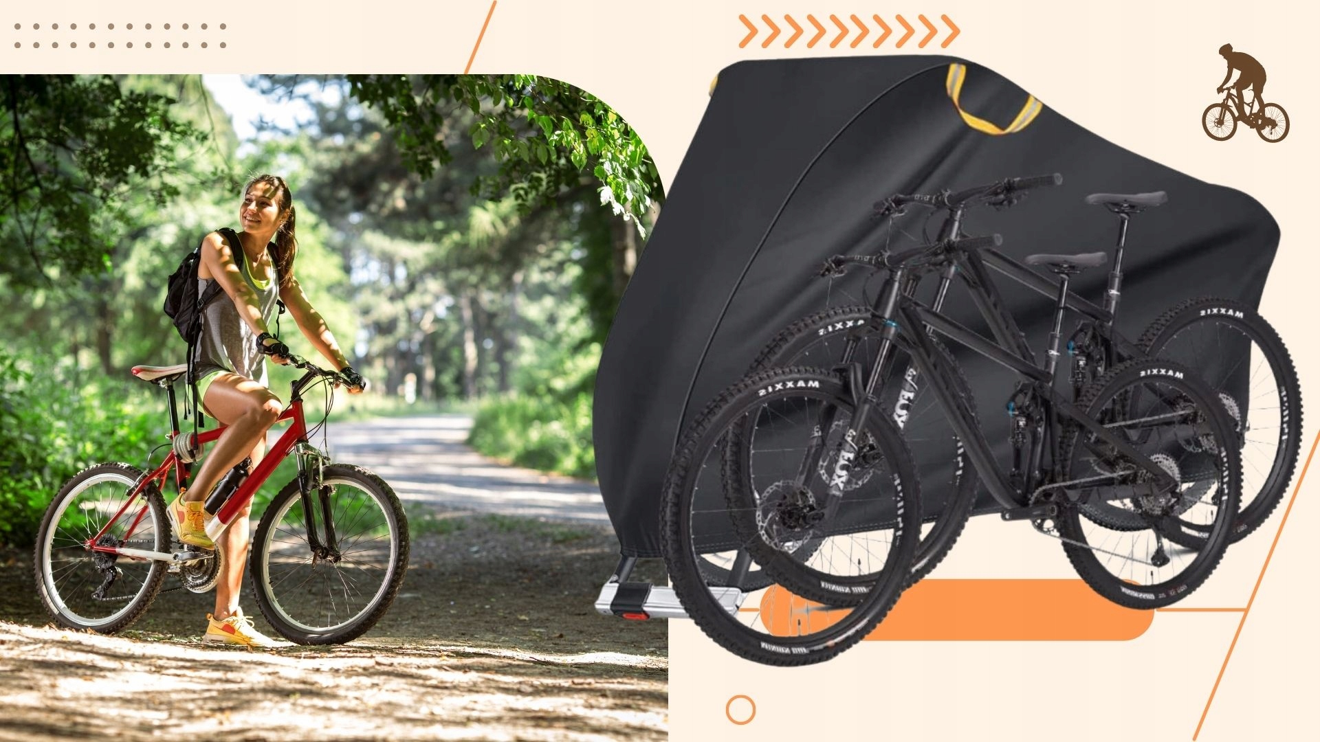 POKROWIEC PLANDEKA NA ROWER SKUTER MOTOR WODODPORNY DUŻY 2 ROWERY SOLIDNY Przeznaczenie na rower