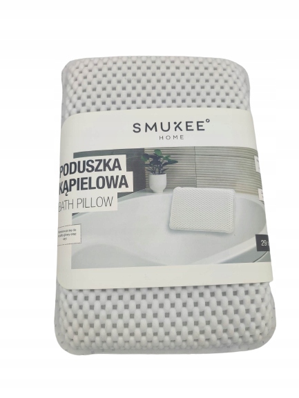 Smukee Poduszka kąpielowa 29x20cm biała