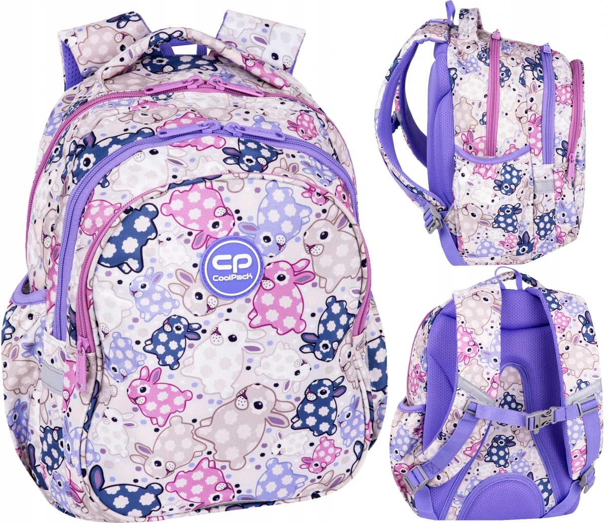 Plecak wczesnoszkolny CoolPack Jerry 19 L króliczki, White Bunny (F029833)