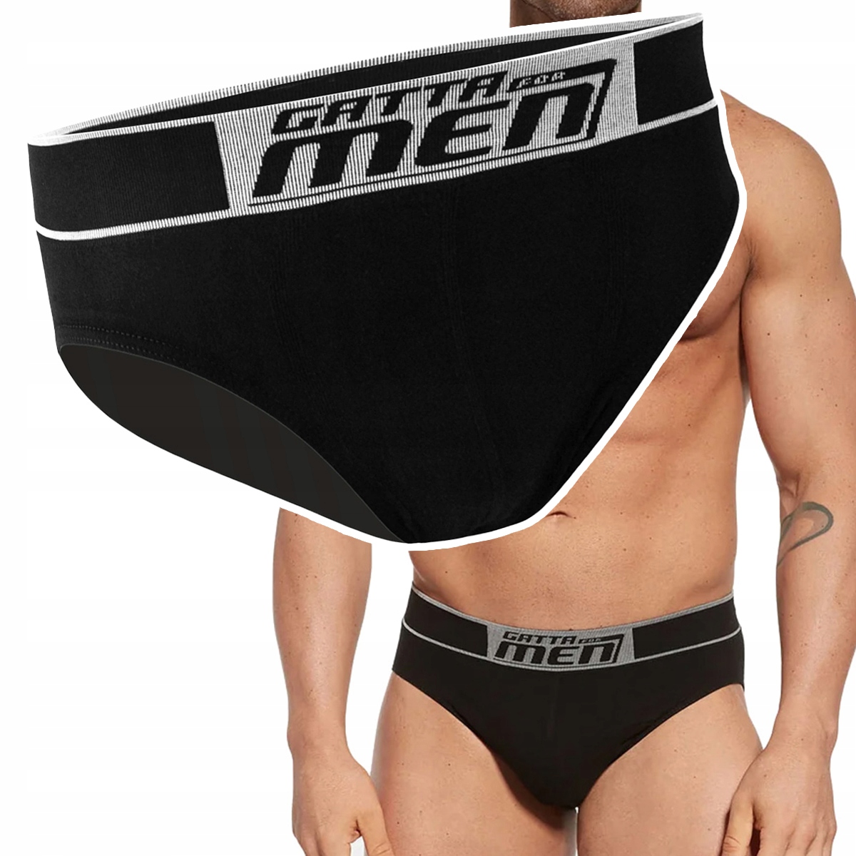 Pánské bavlněné slipy Gatta Cotton Přiléhavé Slipy Sport XL