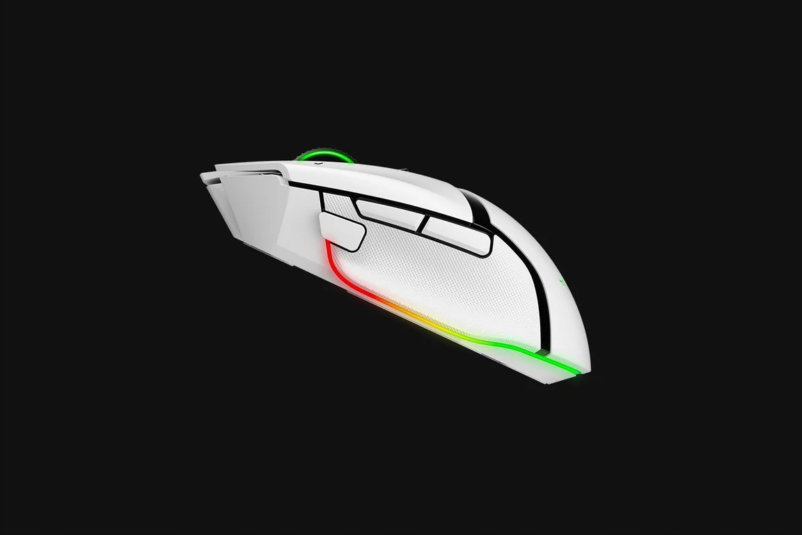 RAZER Mysz Gamingowa Basilisk V3 Pro Bezprzewodowa, Biała — 12