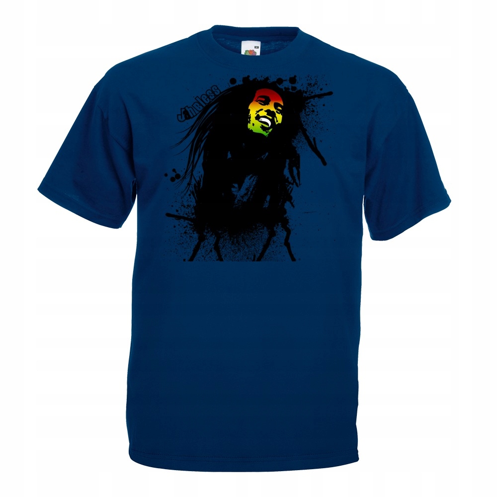 

Koszulka z nadrukiem reggae Marley rasta XXL gran