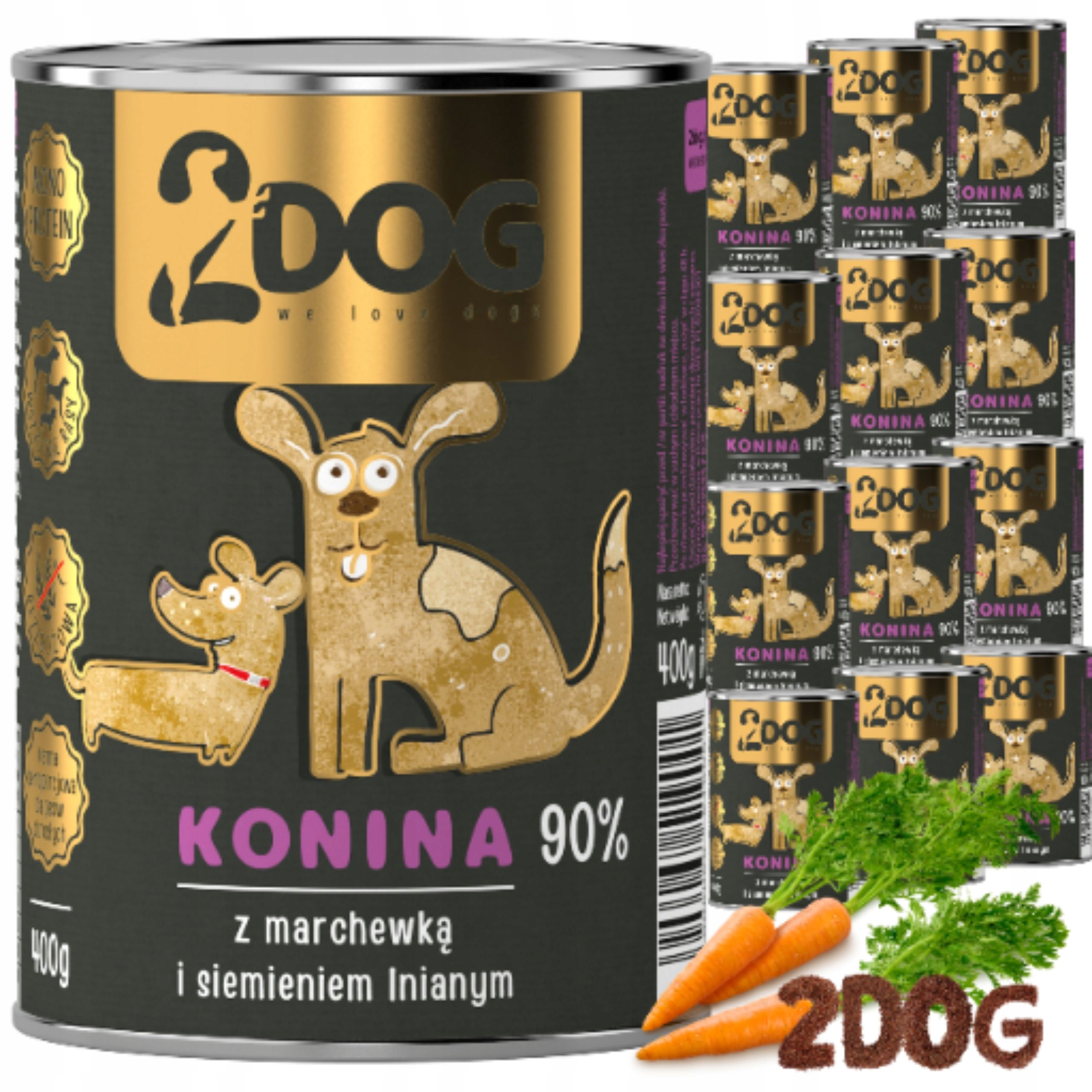 Levně Vlhké krmivo pro psy koně se semínkem 400 g Hypoalergenní Monoproteinové