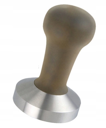 Motta tamper stal. z drewnianą rączką 49 mm płaski
