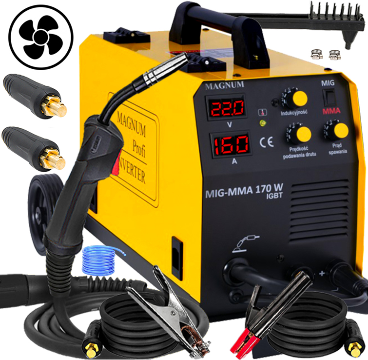 Spawarka Migomat Magnum Mig Mag Mma 170W Igbt 230V