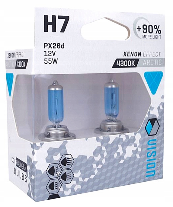 +90% ŚWIATŁA ŻARÓWKI VISION ARCTIC H7 12V 55W O0N0
