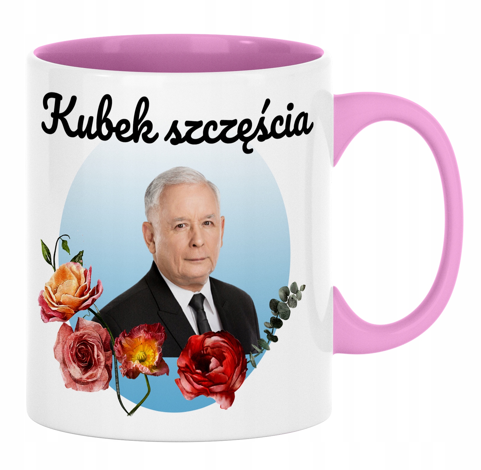 ŚMIESZNY KUBEK PREZES JAREK PIS PREZENT UPOMINEK