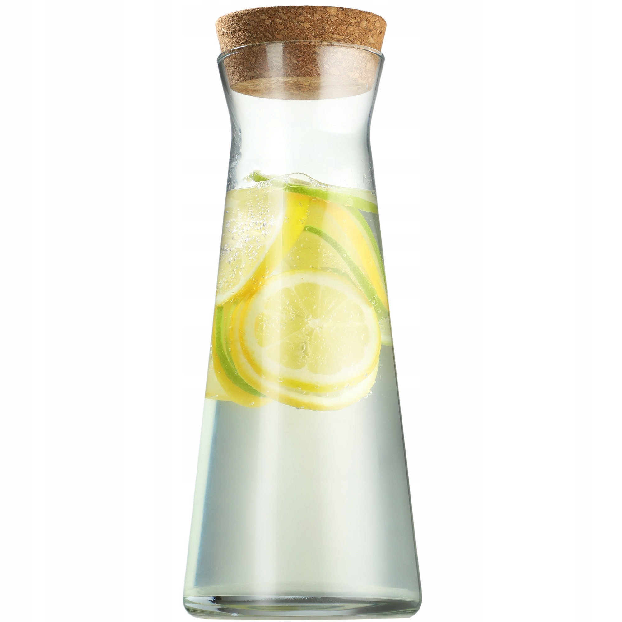 KARAFKA SZKLANA NA WODĘ DZBANEK Z KORKIEM NA LEMONIADĘ SOK 1L