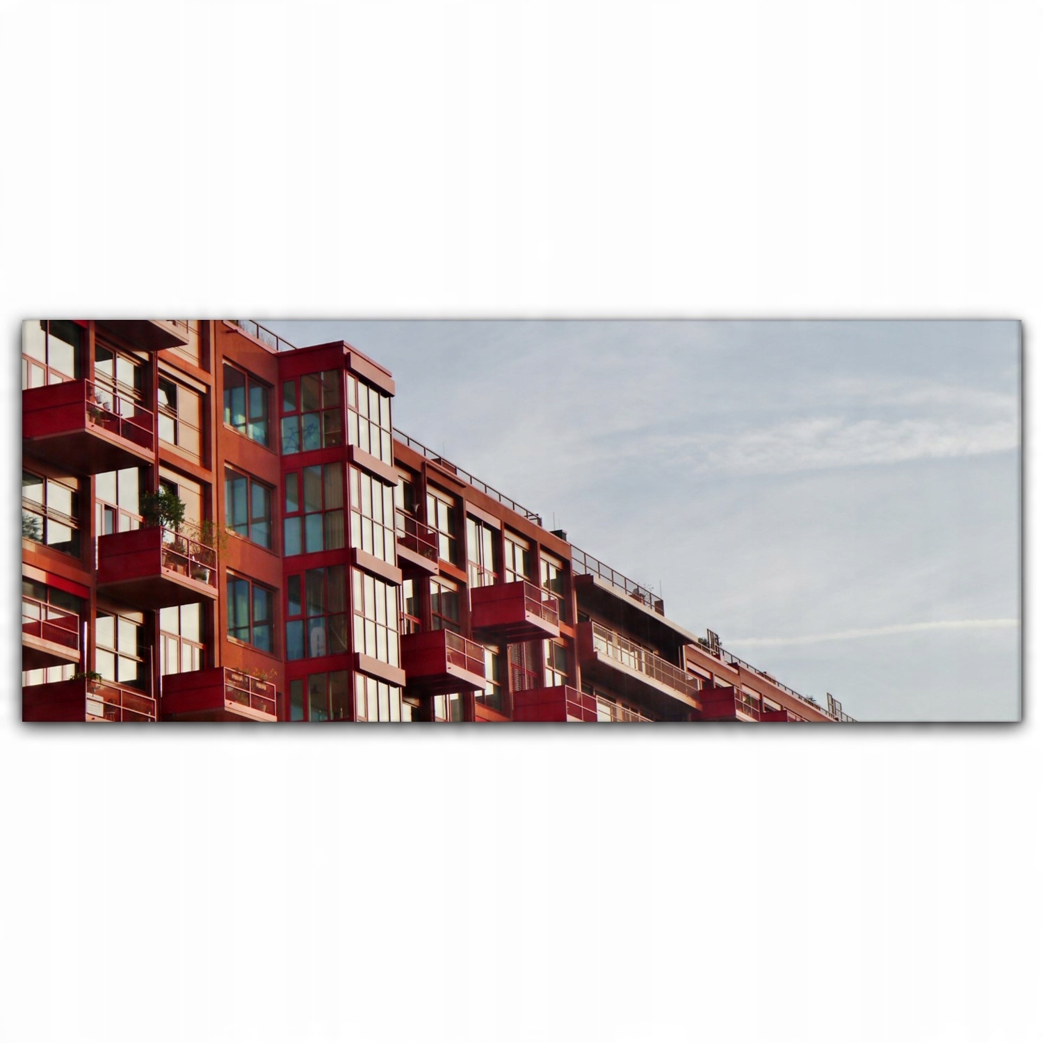 

foto-obraz na płótnie 125x50 Domy Miasto Budynki