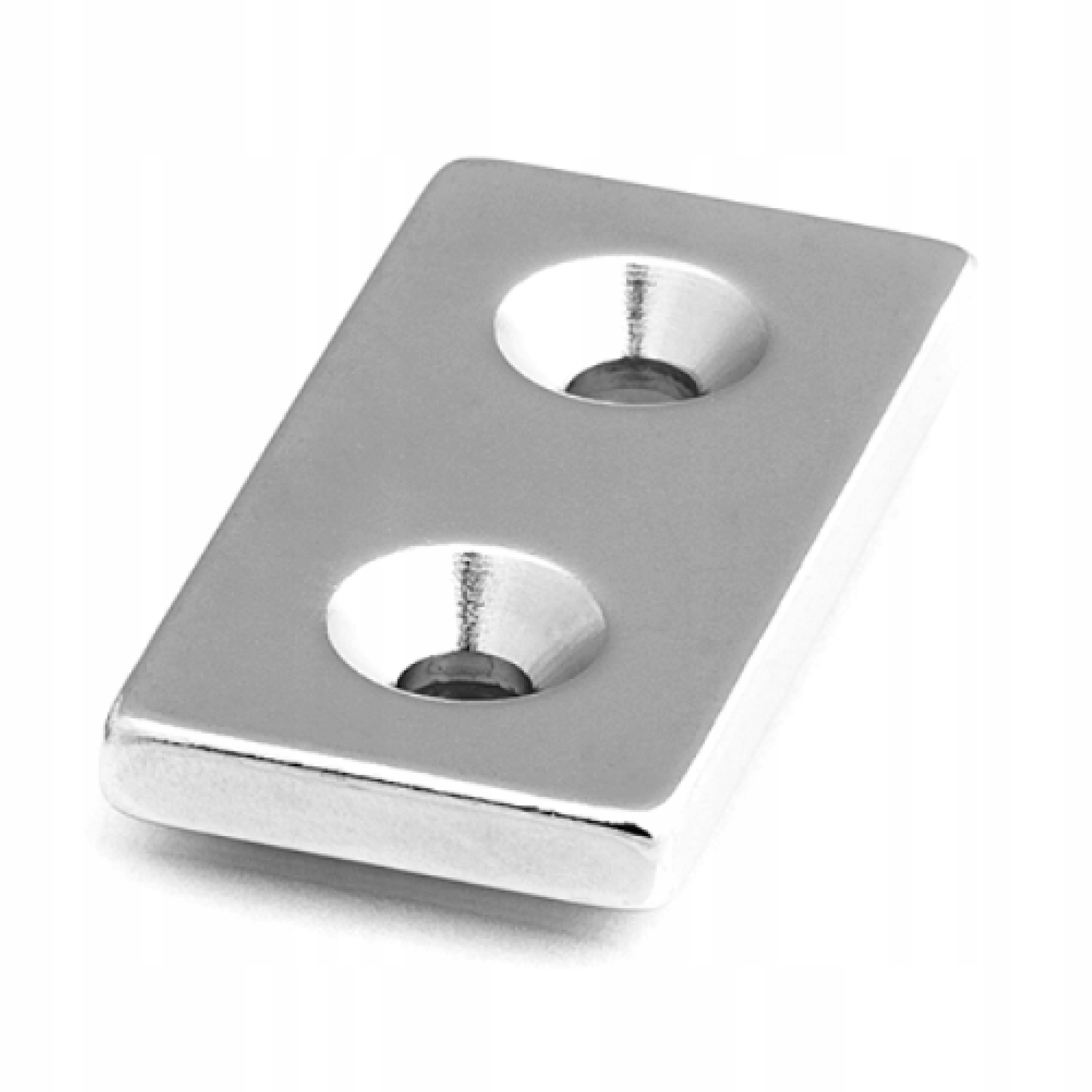 

Magnes Neodymowy 40x20x10 mm Pod Wkręt