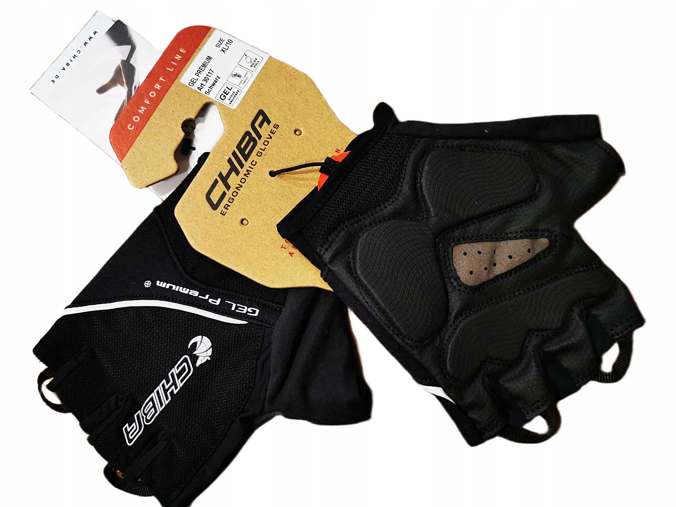 Chiba Gel Premium Cyklistické rukavice velikost XXL