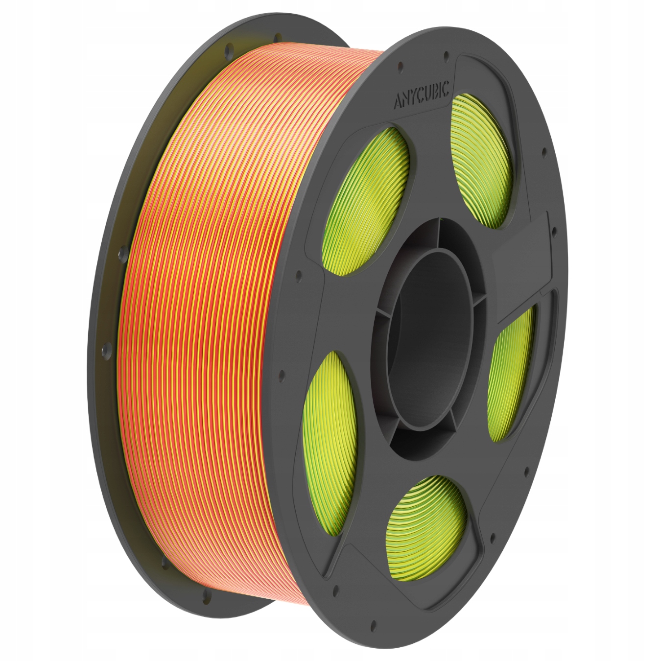 Filament Anycubic Pla Tri-Color Red-Yellow-Green 1kg Jedwabisty Połysk