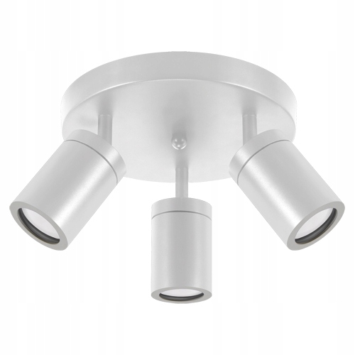 Struhm Kinkiet ścienno-sufitowy Tenor GU10 3x20W IP44 biała 04074