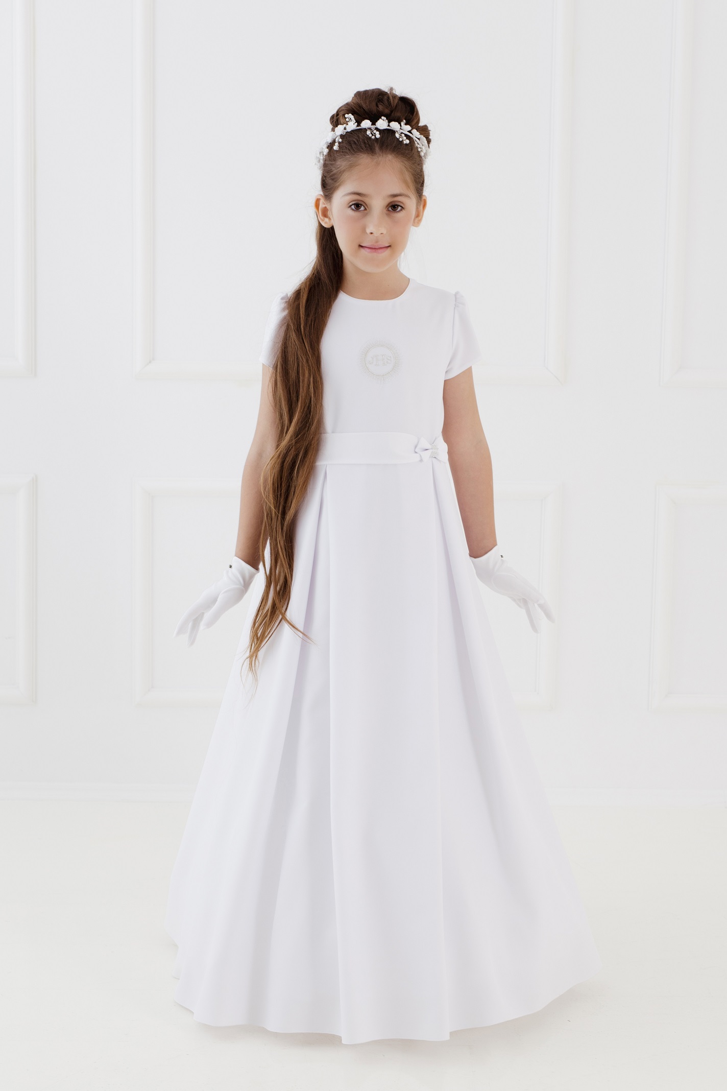 ALBA SUKIENKA KOMUNIJNA MILENA SZYTA NA MIARĘ Materiał dominujący inny