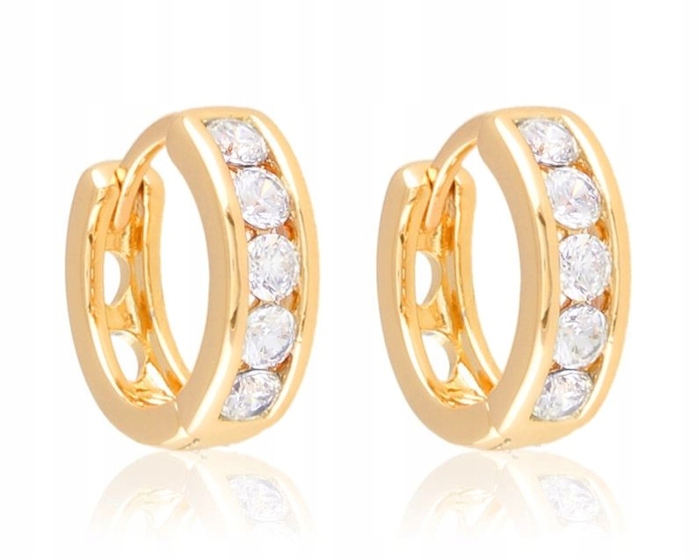 

Kolczyki Złote Klasyczne Diamond 18 Krt Xuping