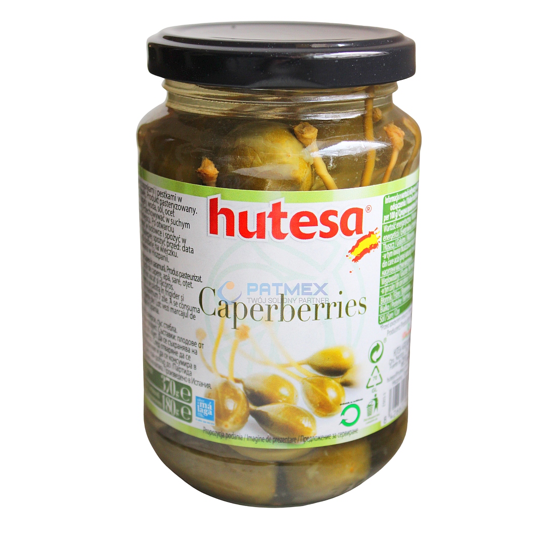 

Kapary w zalewie Hutesa 370g z ogonkami i pestkami