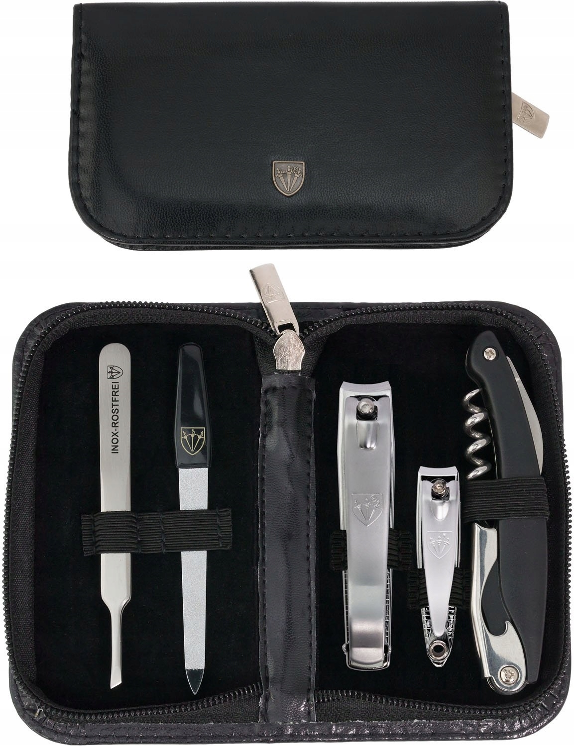 Velký pánský set s vývrtkou a pilník, kleště na kleště Solingen