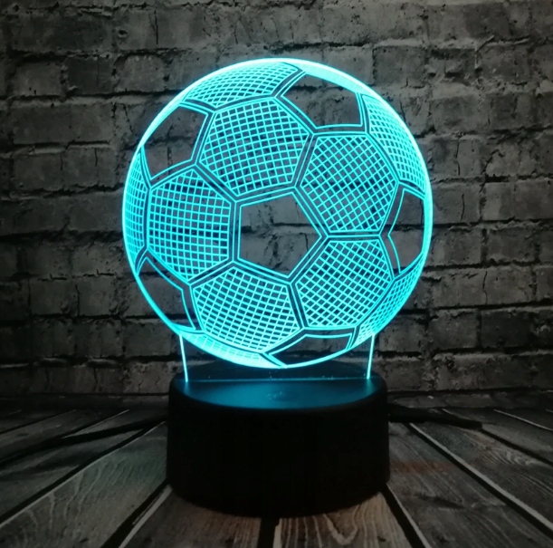 PIŁKA NOŻNA LAMPKA NOCNA 3D LED + PILOT PREZENT Rodzaj gwintu inny
