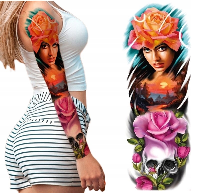 

Tattooland Tatuaż Zmywalny Tymczasowy Rękaw