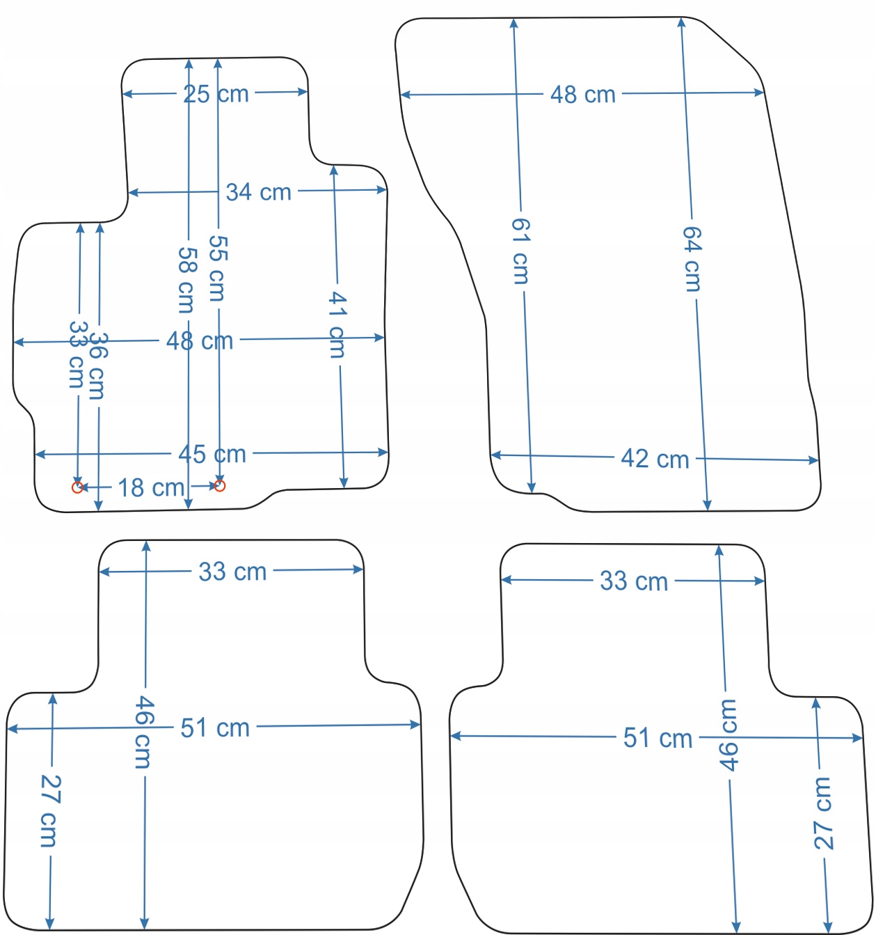 Mitsubishi Outlander od 2012r. Czarne dywaniki welurowe - Platinum. Producent Aldos