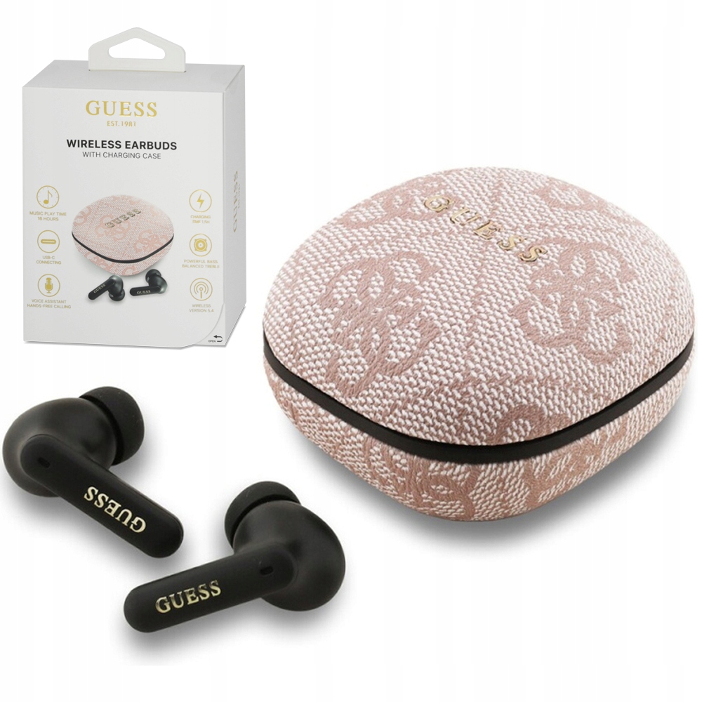 Guess 4G originální bezdrátová sluchátka Bluetooth Tws pouzdro