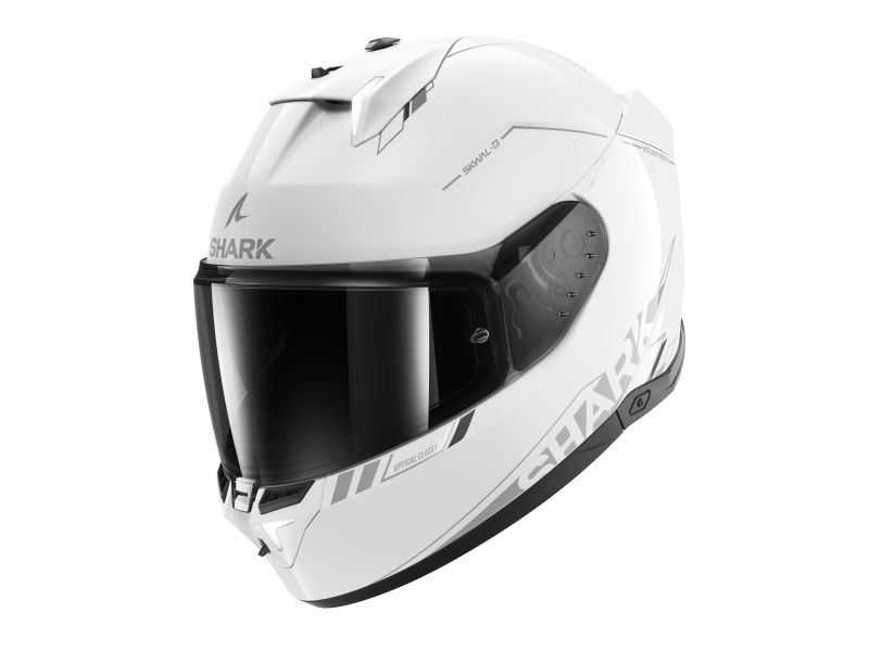 Kask motocyklowy integralny Shark Skwal i3 Blank Sp biały/błyszczący M