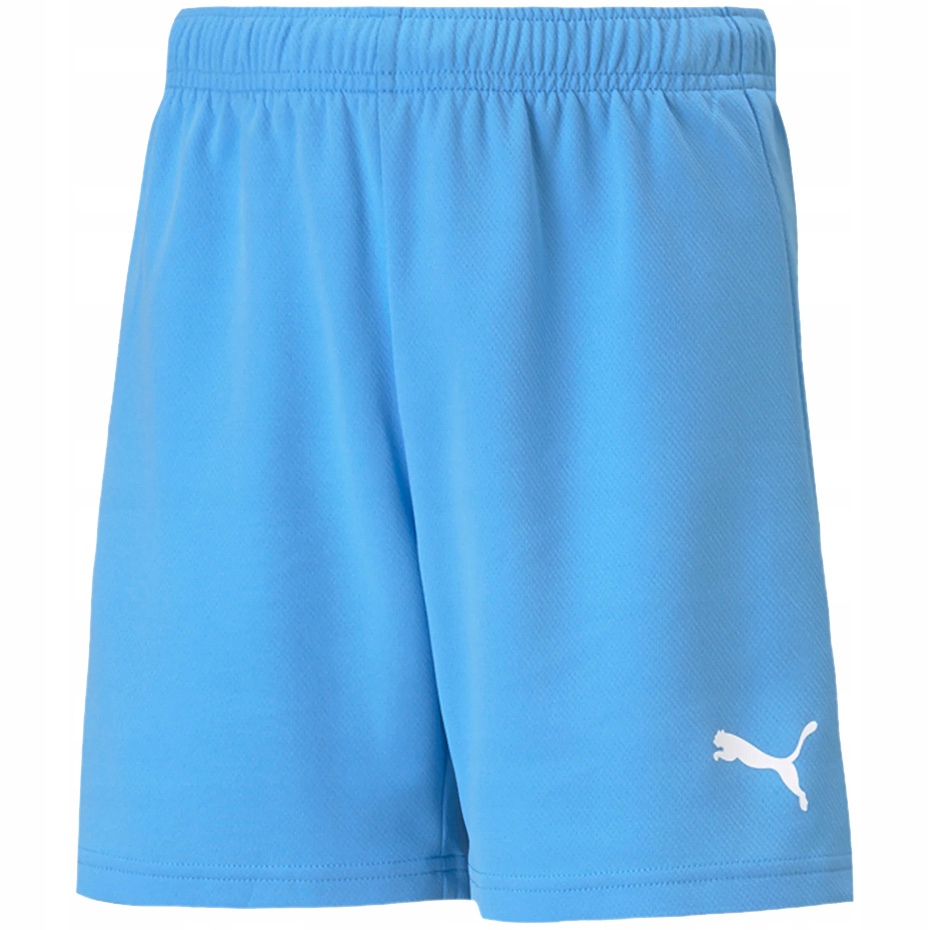 Spodenki dla dzieci Puma teamRISE Short Jr błękitne 704943 18 140cm