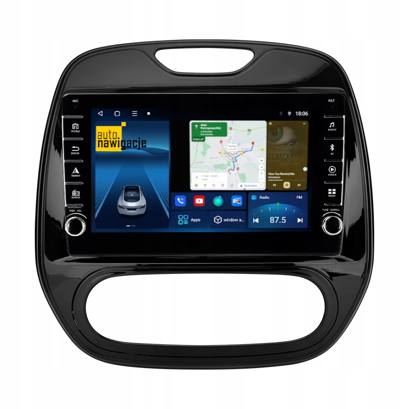 Radio Nawigacja Gps Renault Captur 2013-2017 Android Carplay 8/128 Gb