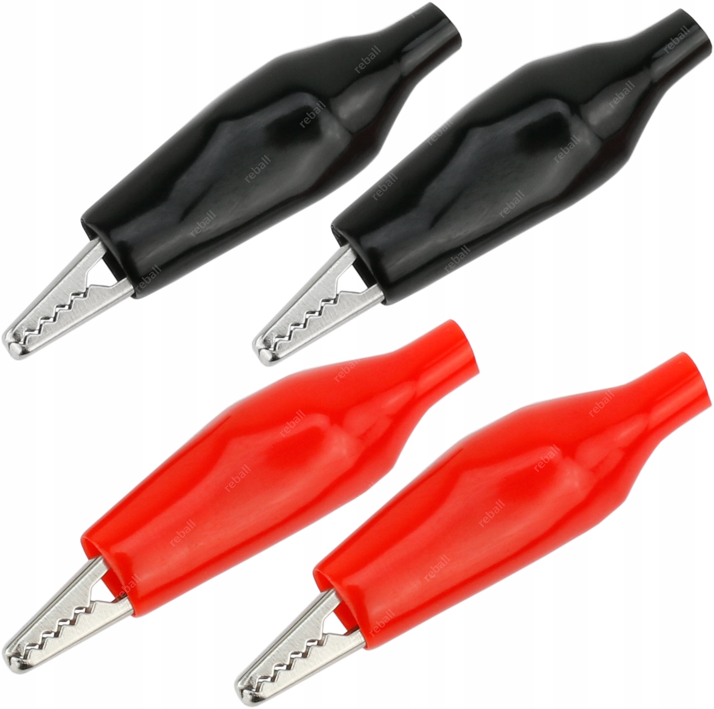 

4SZT Hq Krokodylki MIX 27mm Izolowany Na Kabel
