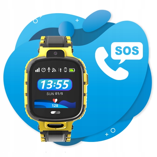 SMARTWATCH DLA DZIECI CALMEAN ACTIVE GPS IP67 SIM Transmisja danych 2G