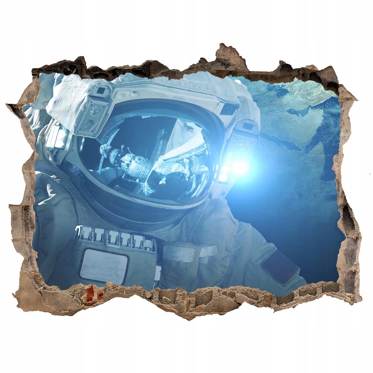 

Foto zdjęcie dziura na ścianę Kosmonauta 120x81