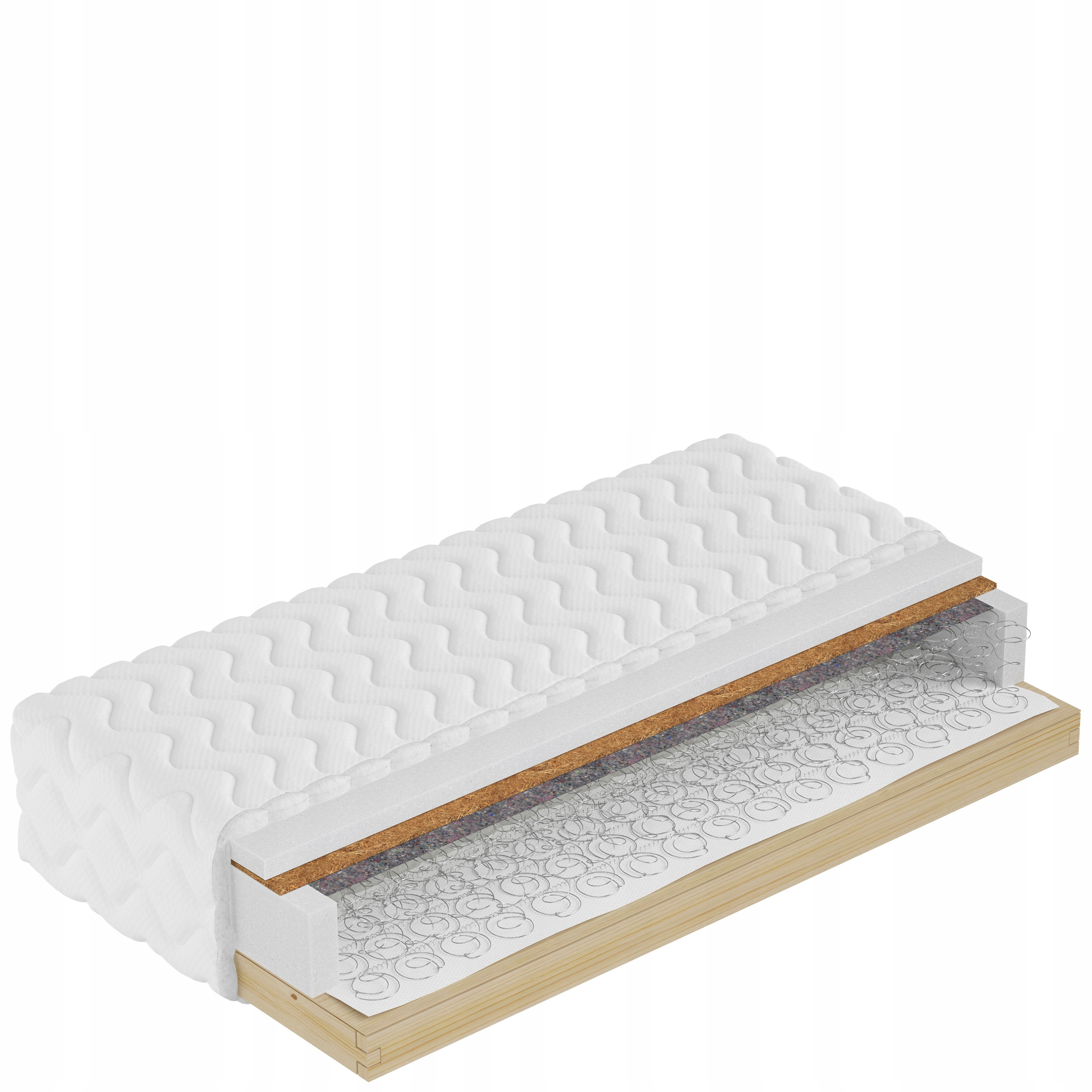 

Materac ze stelażem 80x200 cm Kokos H3 Bonell