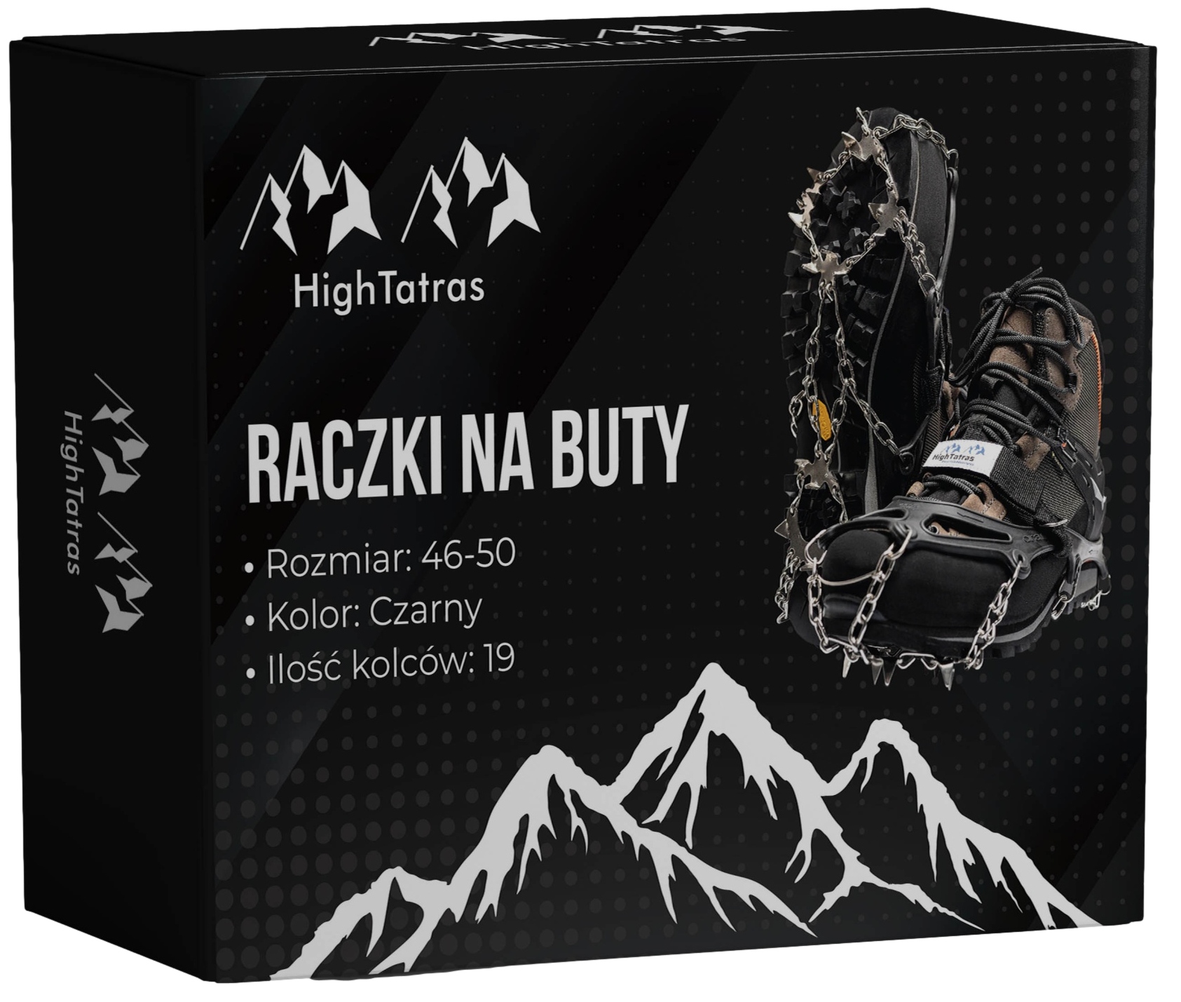 Raczki na buty ice cleats łańcuchy kolce lód rozmiar 46-50