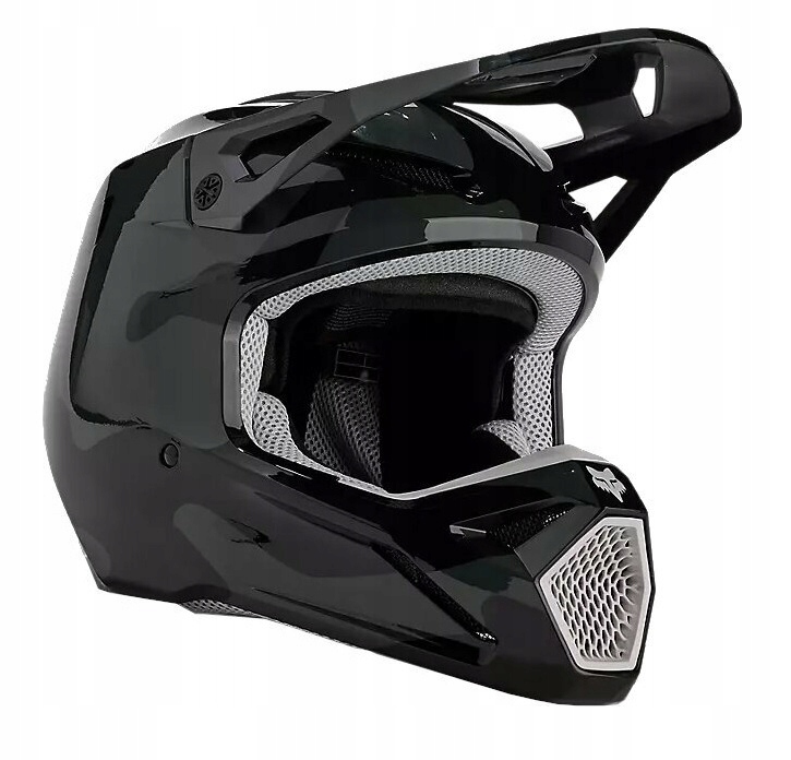 Fox V1 Bnkr Black Camo Enduro/Off-road prilba