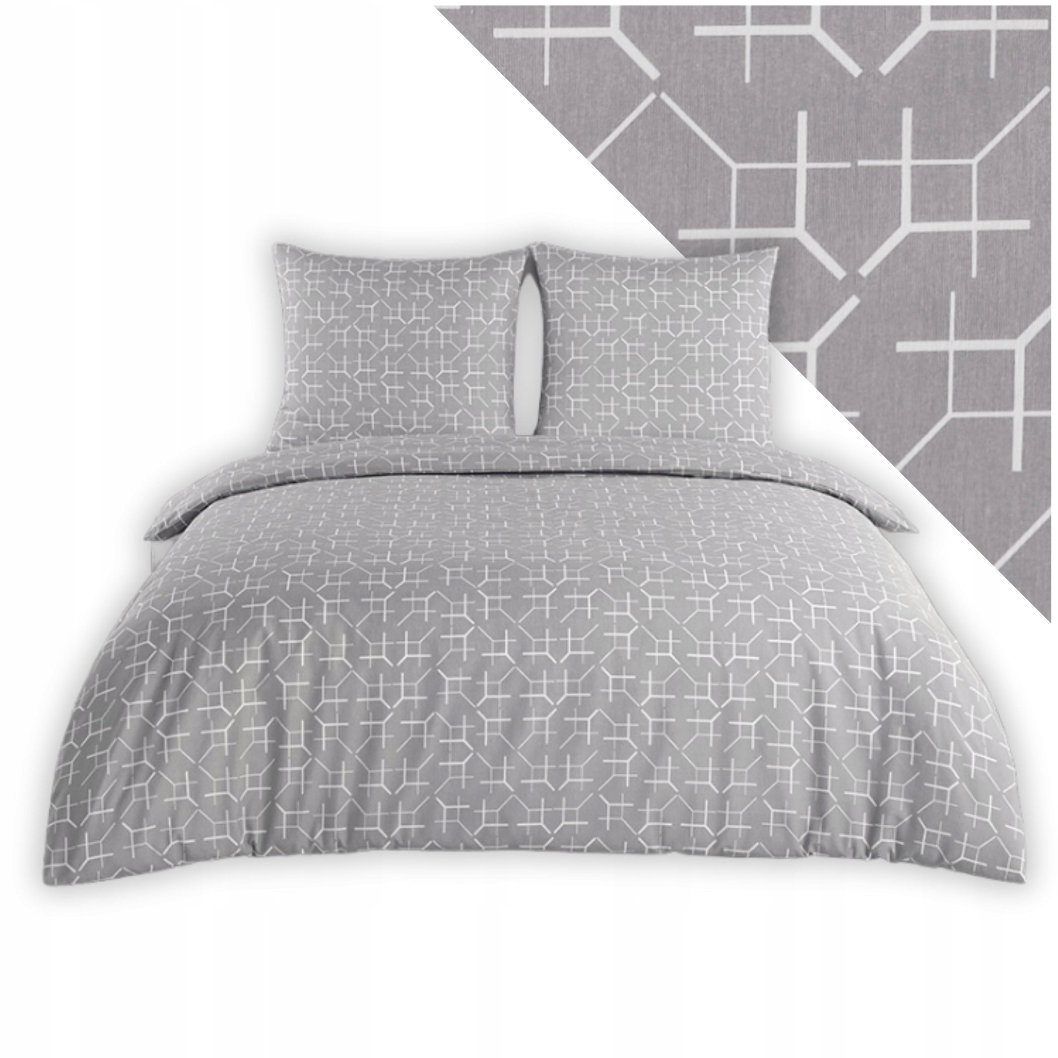 Komplet pościeli 200x220 cm 2 poszewki 80x70 turecka wytrzymała Carel