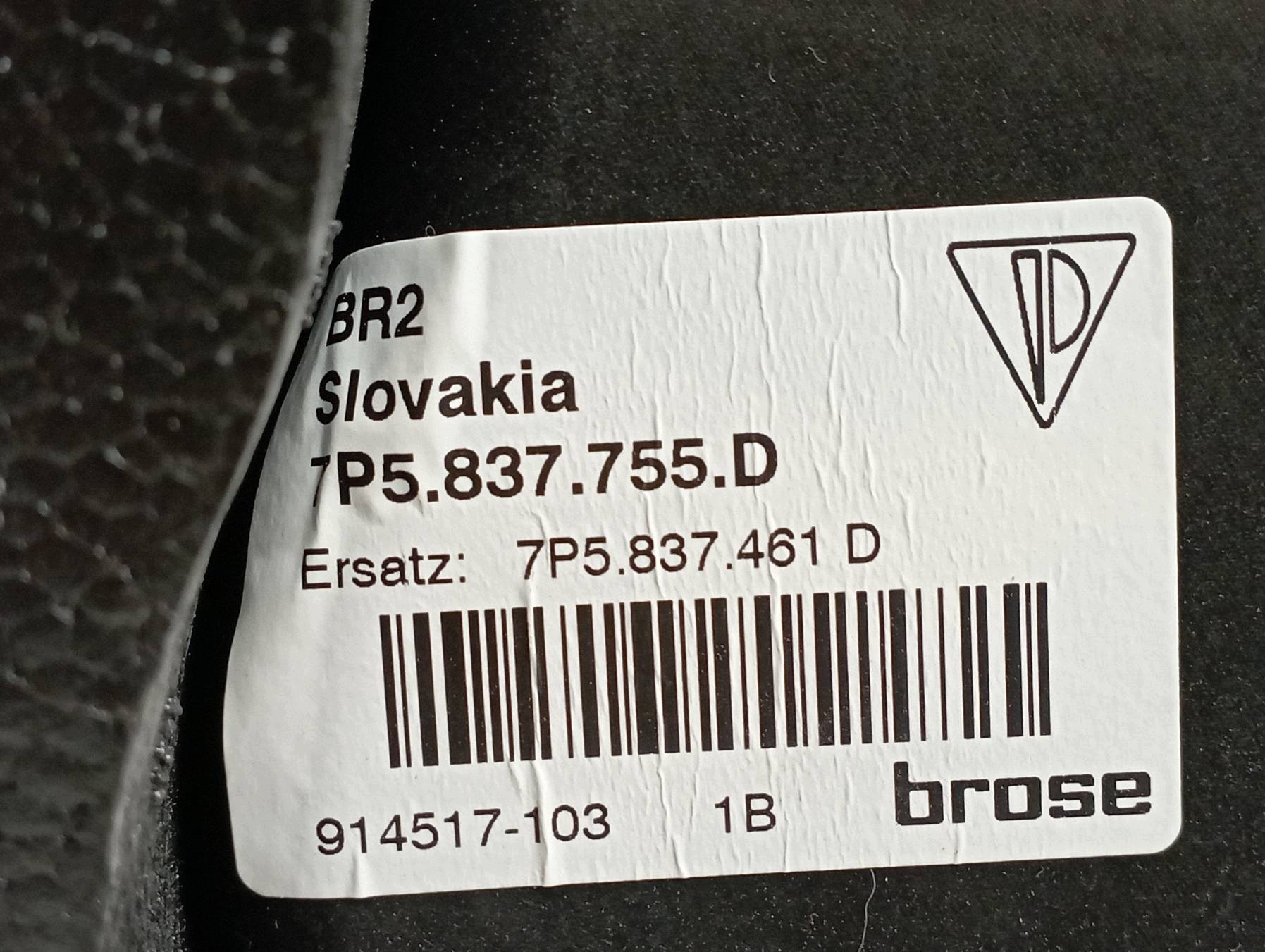 mechanismus okna levý předek 7P5837755D Porsche Cayenne II (2010-2017)