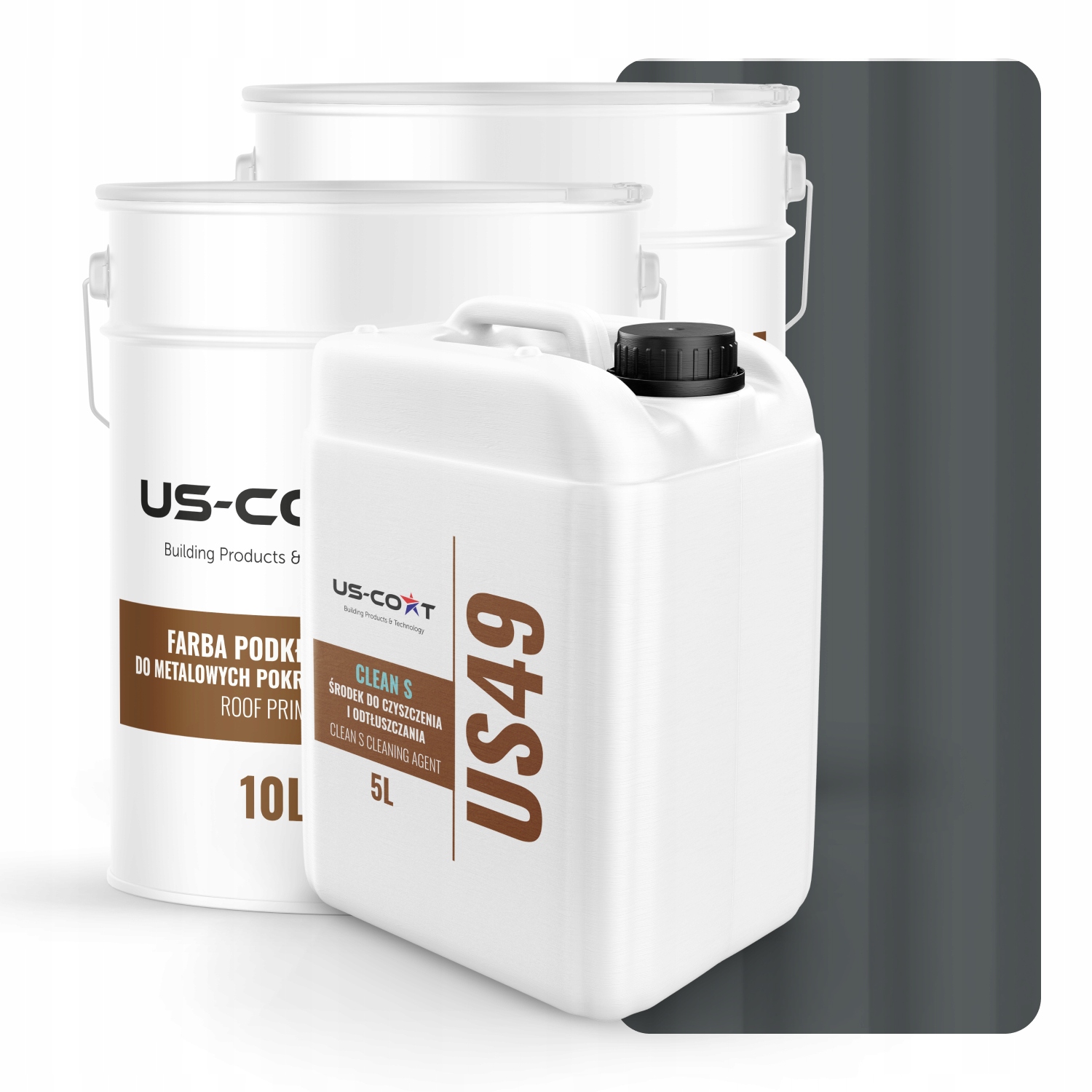 Farba Na Strechu Plechovú Krytinu Základ Odmasňovač Sivá Bazaltová RAL7012 74m2 Polomatná