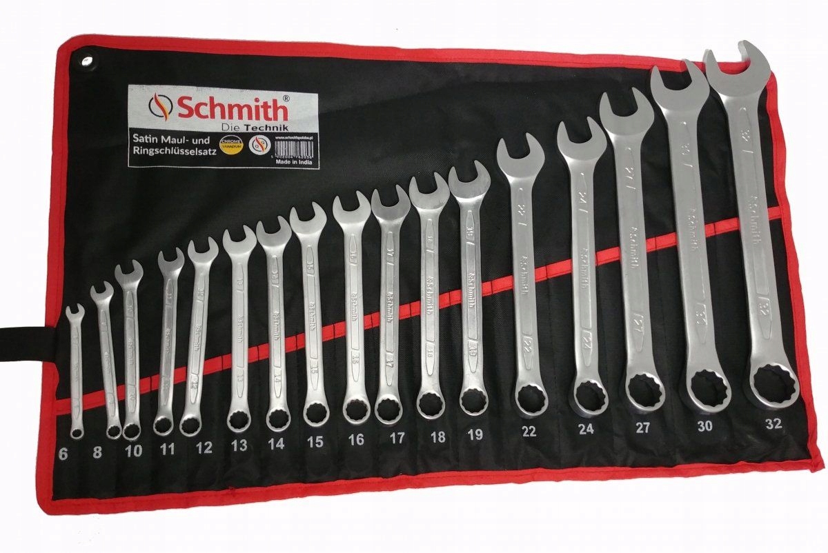 

Komplet kluczy płasko-oczkowych 17szt 6-32mm Schm