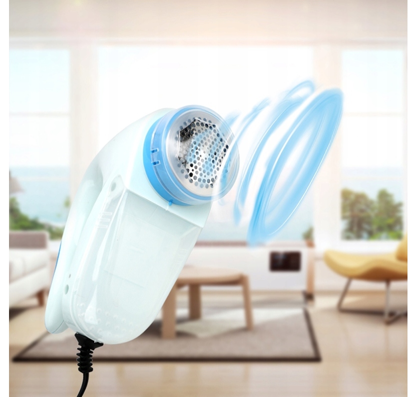 DUŻA GOLARKA DO UBRAŃ SWETRÓW TAPICERKI SIECIOWA Kolor dominujący niebieski