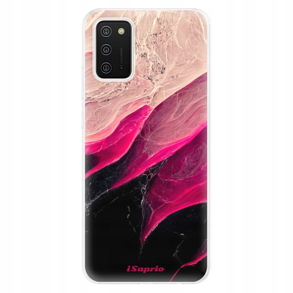Silikonowe etui iSaprio Black and Pink do Samsung Galaxy A02s