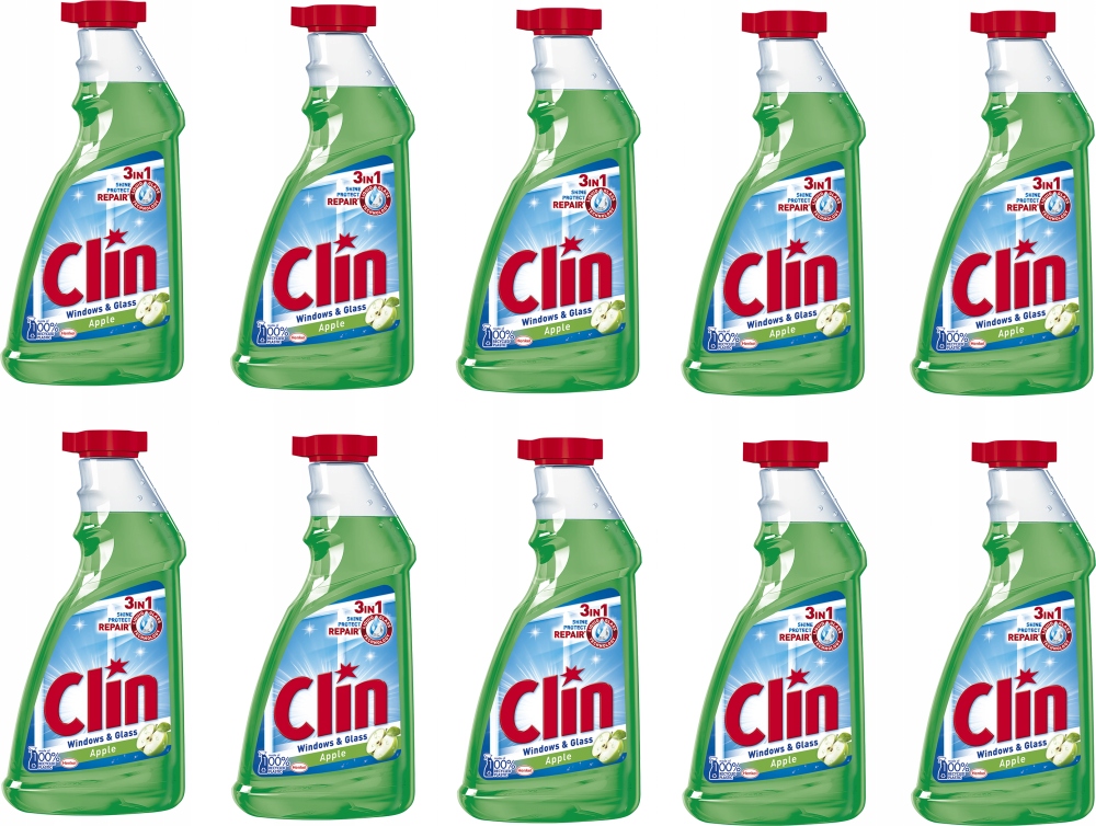 

Płyn do mycia szyb Clin zapas jabłkowy 500ml x 10