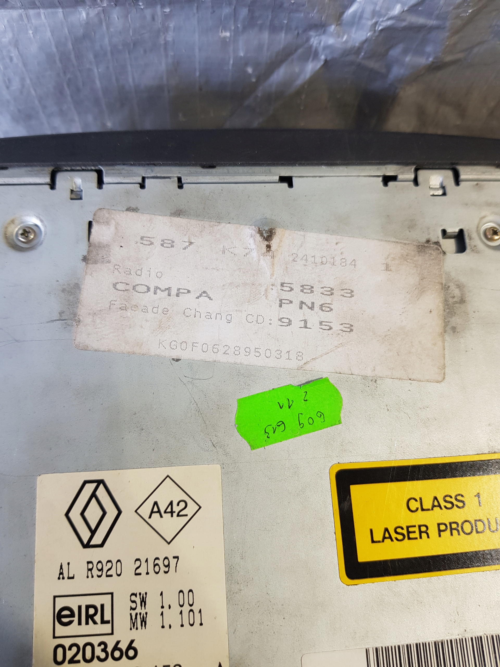 Radio Renault ESPACE IV OE 8200089153A